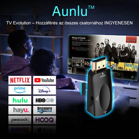 🌐🌐🌐 Aunlu™ Okos TV-streamelő doboz 🔥 - Ingyenes nézés az összes csatornára (Nincsenek hirdetések, Nincs havi költség)