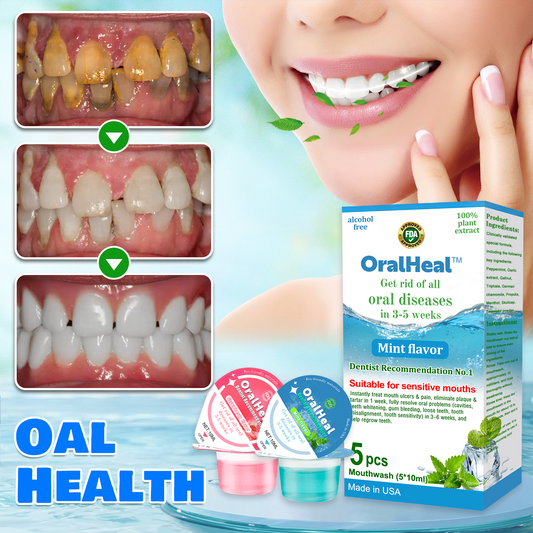OralHeal™ Zselé Kupak Szájvíz Fogak és száj egészségének helyreállítása⭐⭐⭐⭐⭐Korlátozott időszakos kedvezmény Utolsó 30 perc